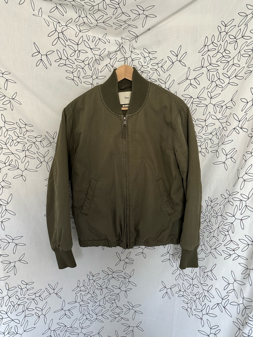 TNA Olive Green Bomber Jacket